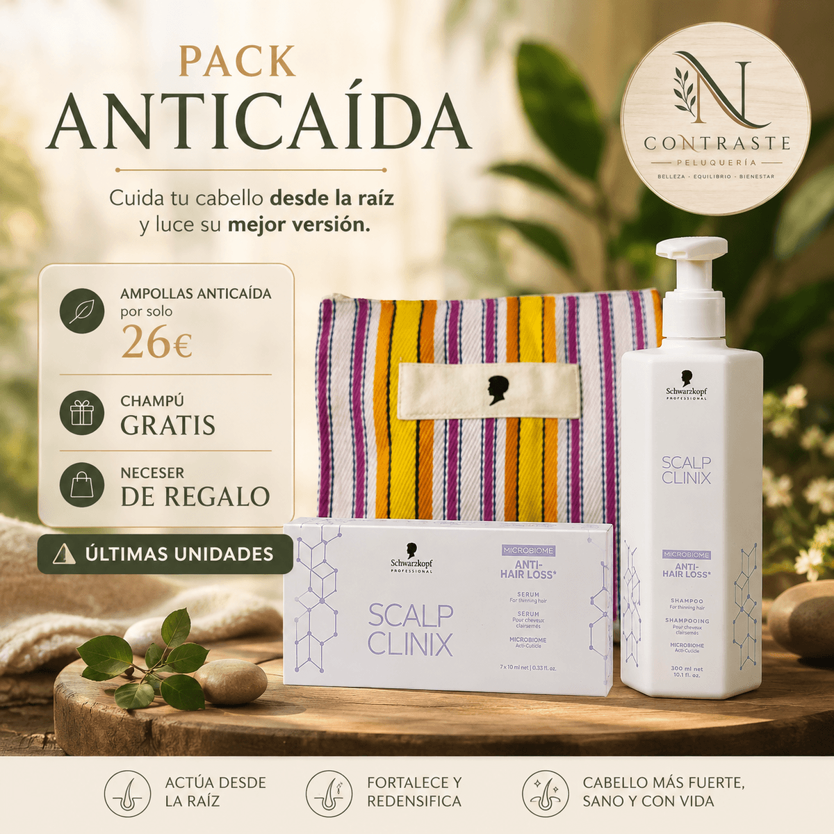 Pack Anticaída Scalp Clinix Schwarzkopf